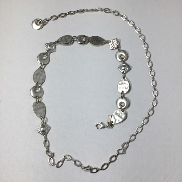 Chico's Accessories - Chico's Silver Chain Belt Long Chain Link
